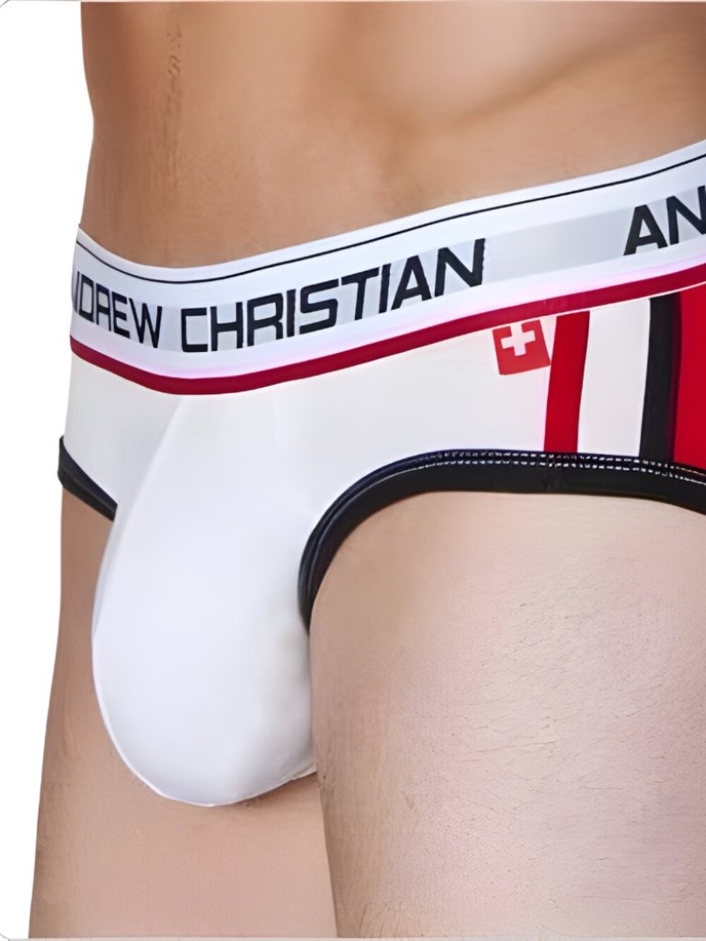 Andrew Christian Vintage Briefs Large White NEW